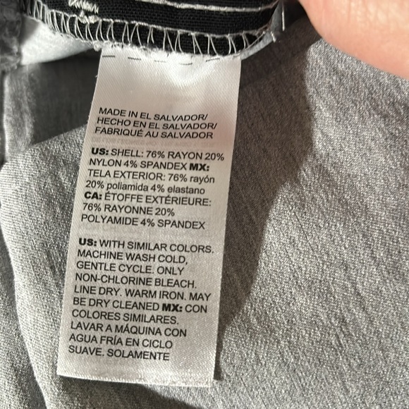 Chicos so slimming gray pants. Size 2. Worn once - Picture 5 of 6